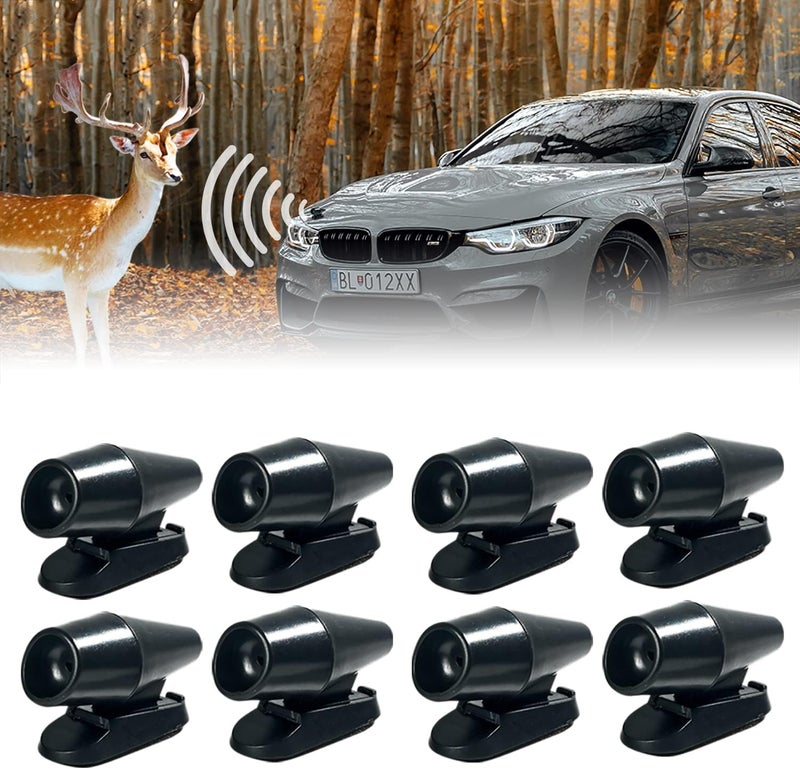 AOCISKA 8 Pieces Deer Whistle,Deer Warning Whistles Device for Car,Save Deer Whistles Repellent Devices,Deer Whistles for Vehicles,Car Deer Warning Devices Animal Alert for Cars Trucks Motorcycles - Image 1